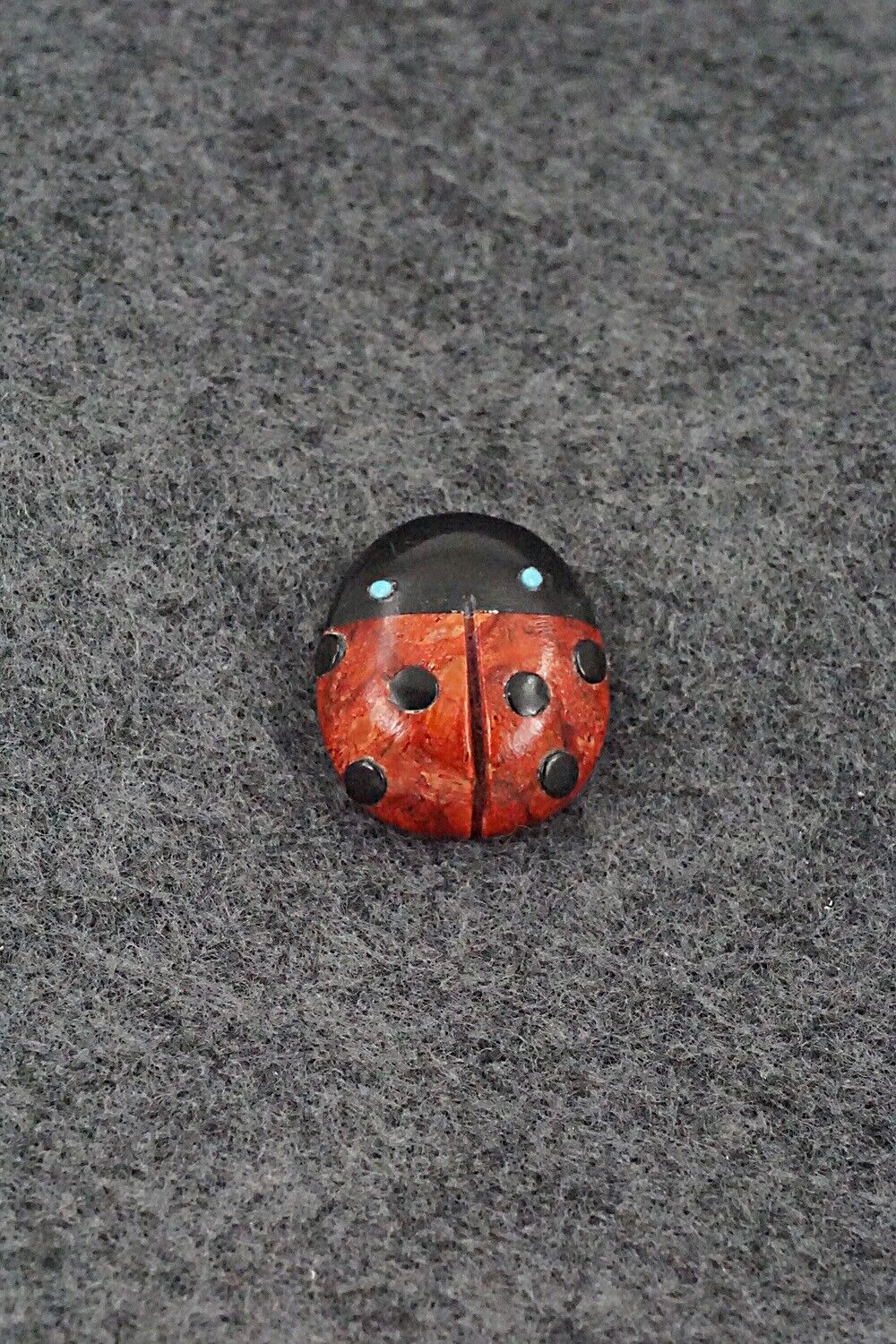 Ladybug Zuni Fetish Carving - Reynold Lunasee