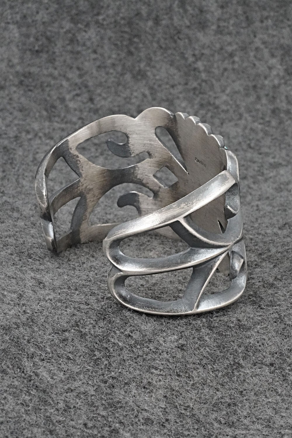 Turquoise & Sterling Silver Bracelet - Harrison Bitsue