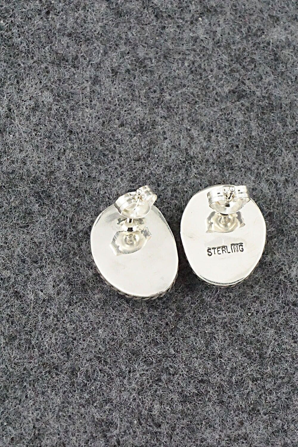 Turquoise & Sterling Silver Earrings - Marco Begaye