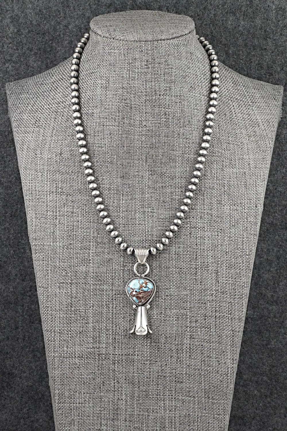 Turquoise & Sterling Silver Necklace - Sharon McCarthy