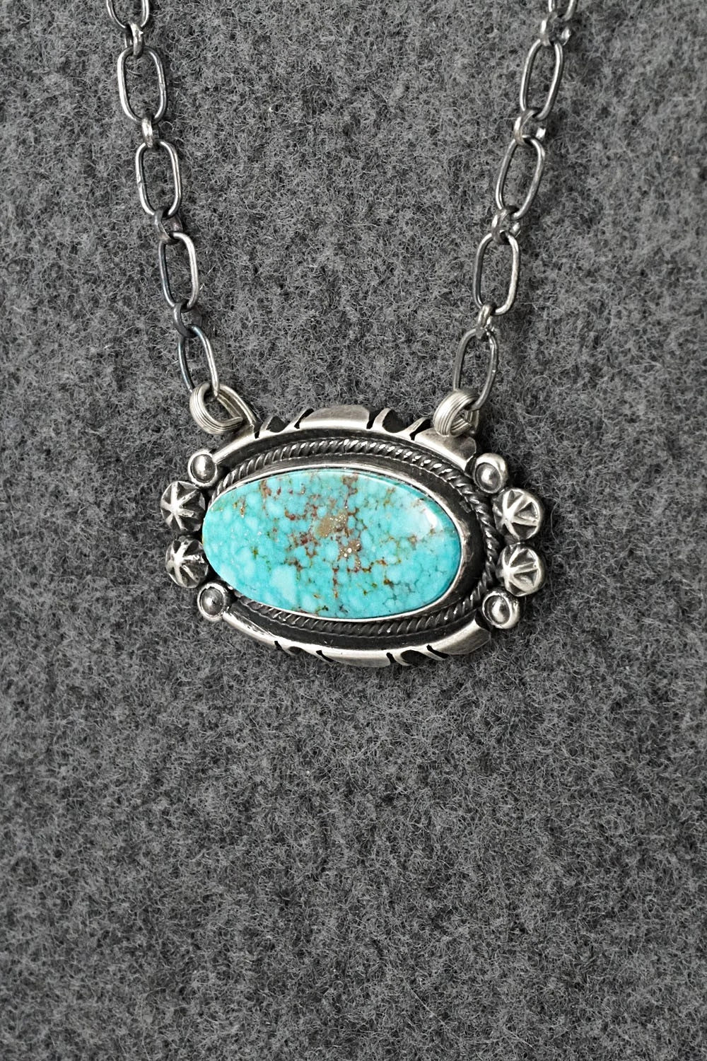 Turquoise & Sterling Silver Necklace - Marita Benally