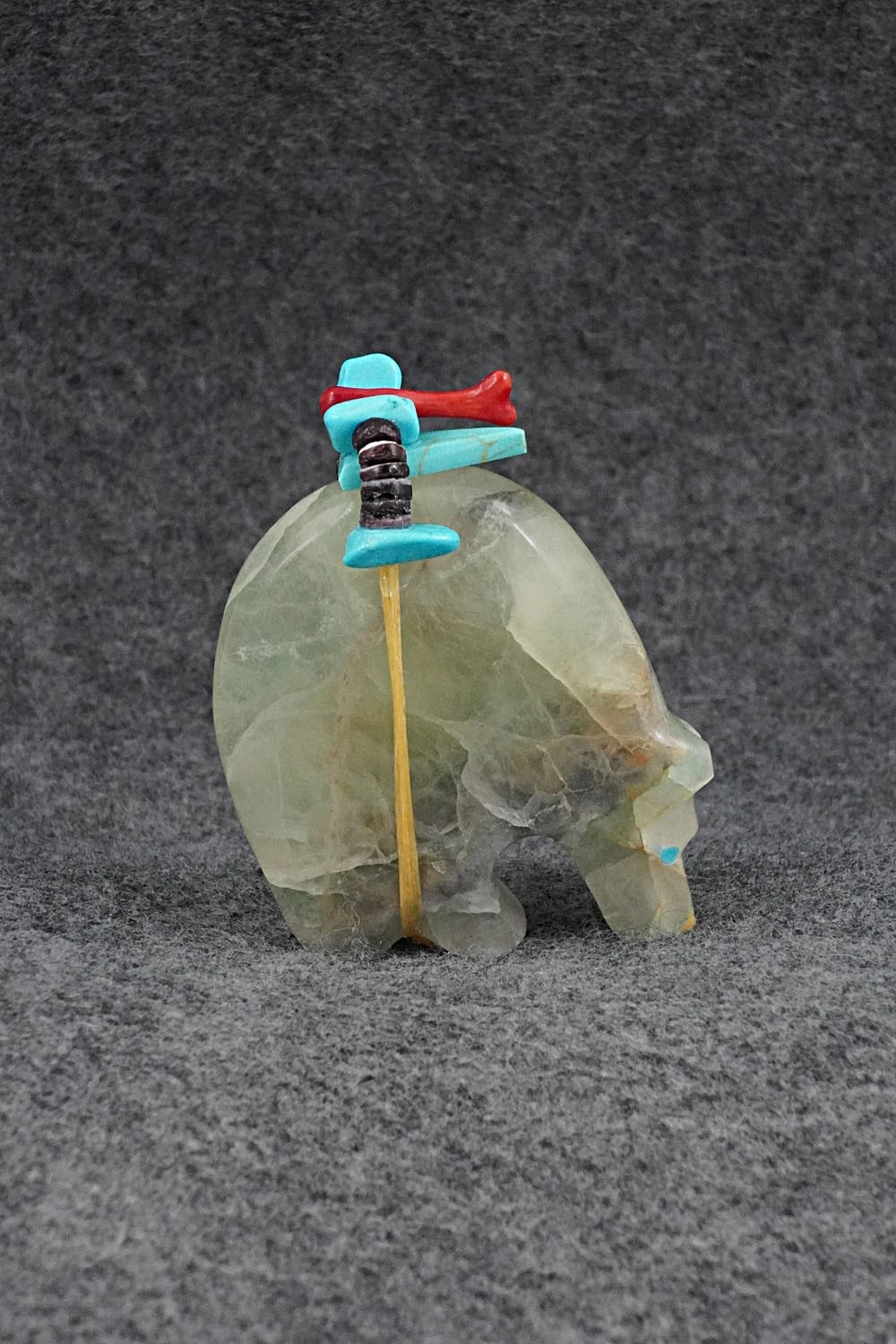 Bear Zuni Fetish Carving - Rodney Laiwakete