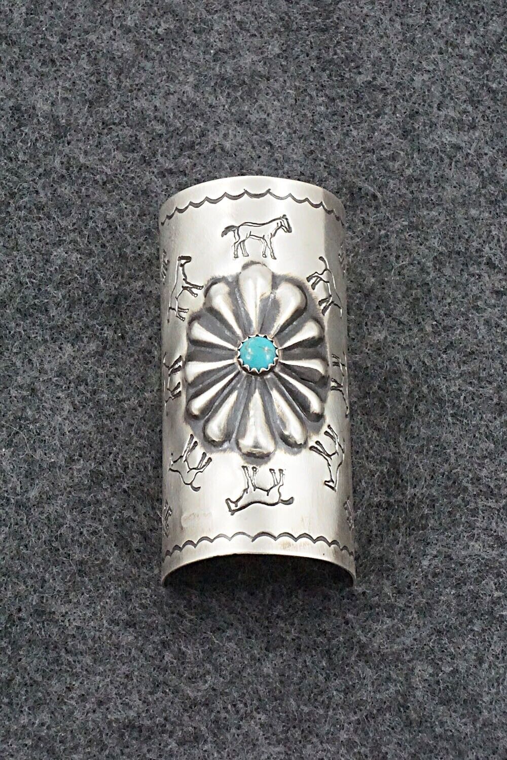 Turquoise & Sterling Silver Hair Pin - Arlene Soce