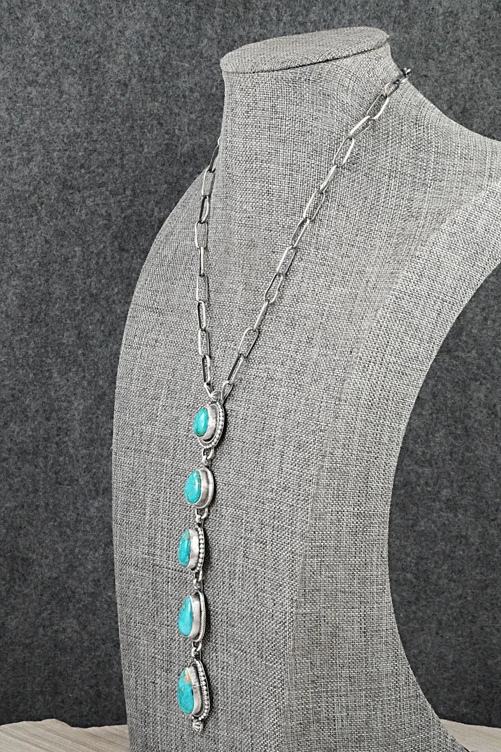 Turquoise & Sterling Silver Necklace - Bobby Johnson