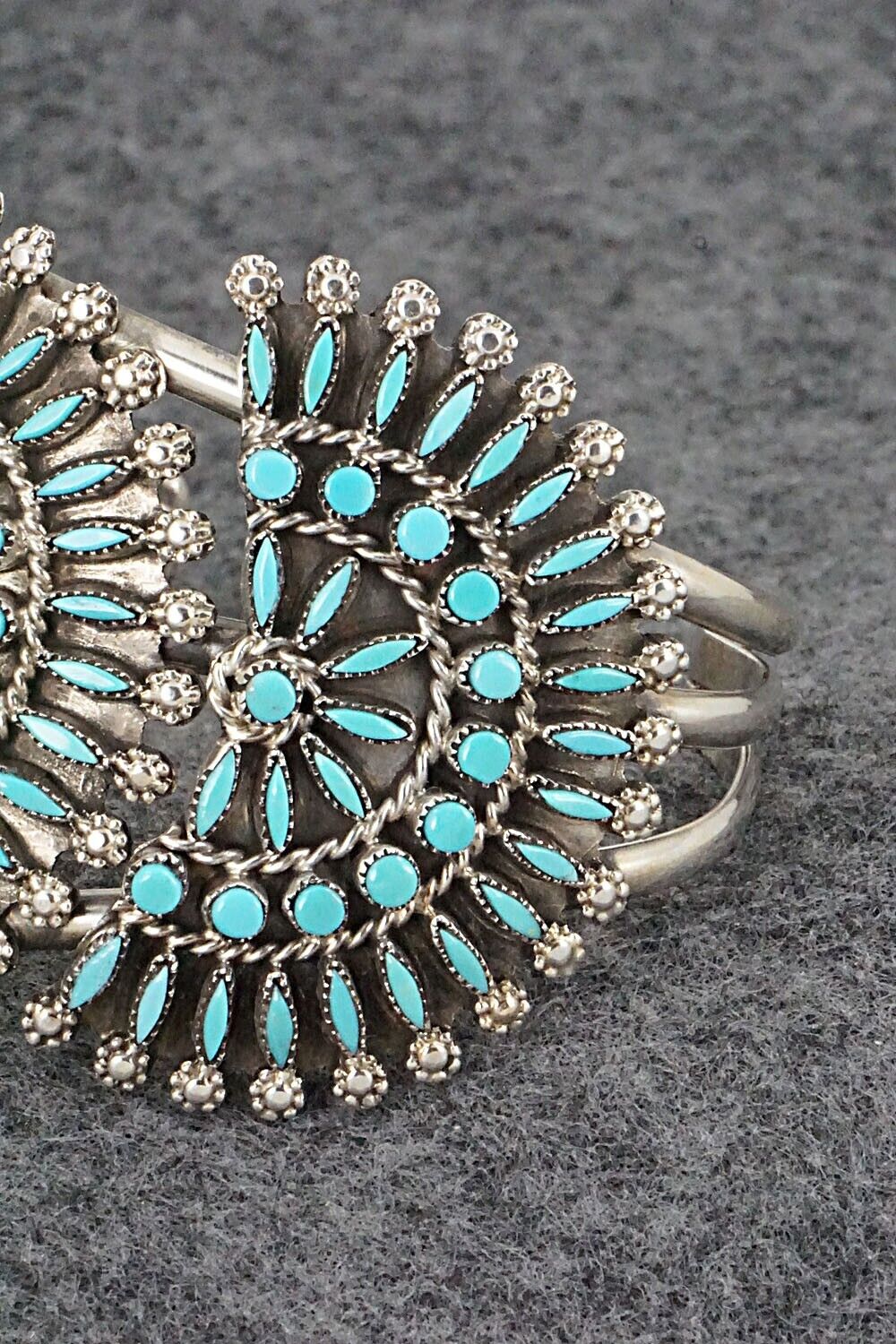 Turquoise & Sterling Silver Bracelet - Merlinda Chavez