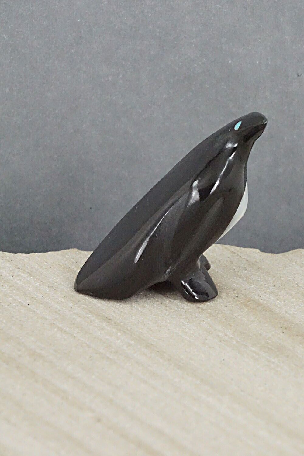 Penguin Zuni Fetish Carving - Calvert Bowannie