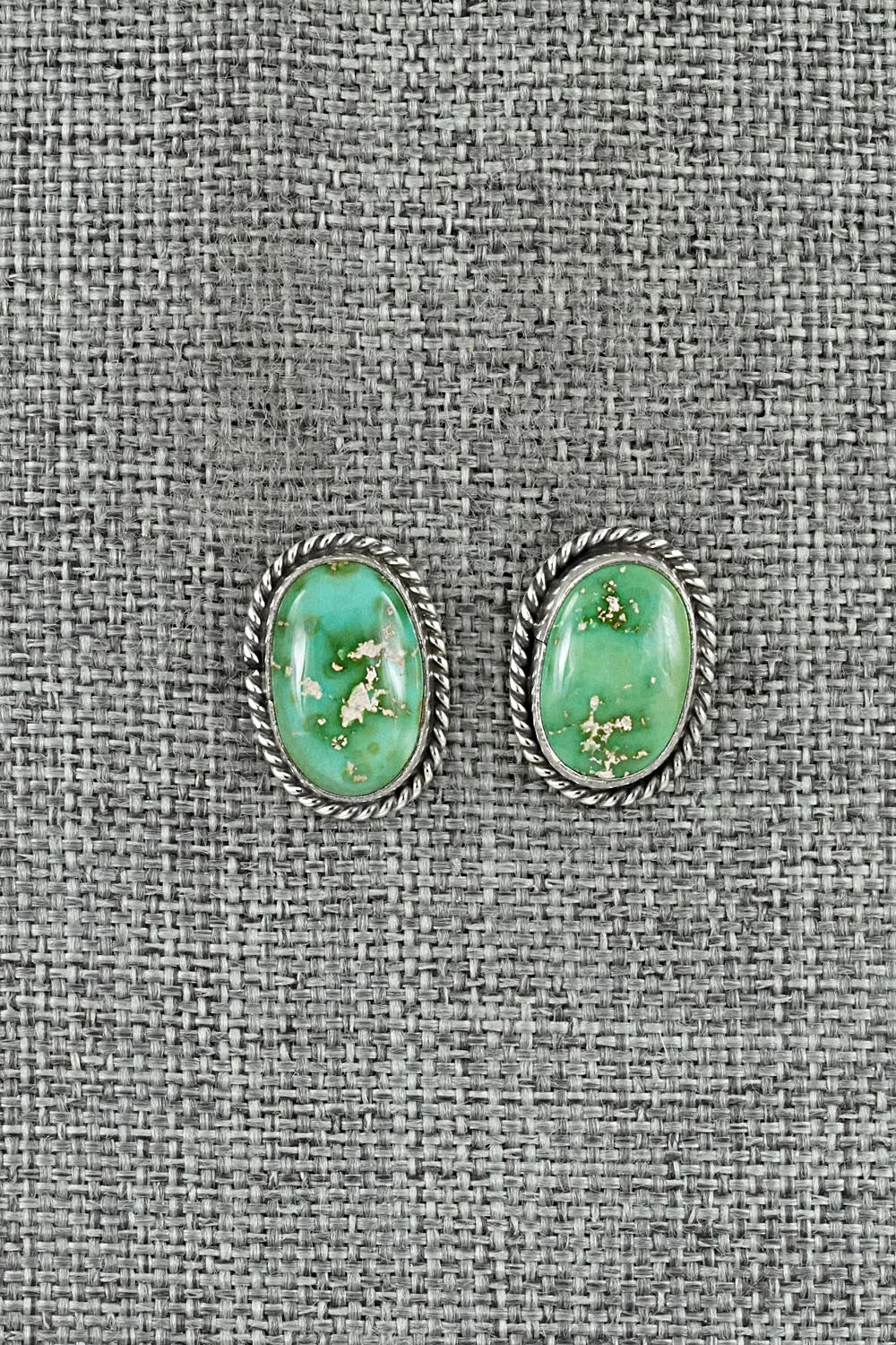 Turquoise & Sterling Silver Earrings - Rosemary Saunders