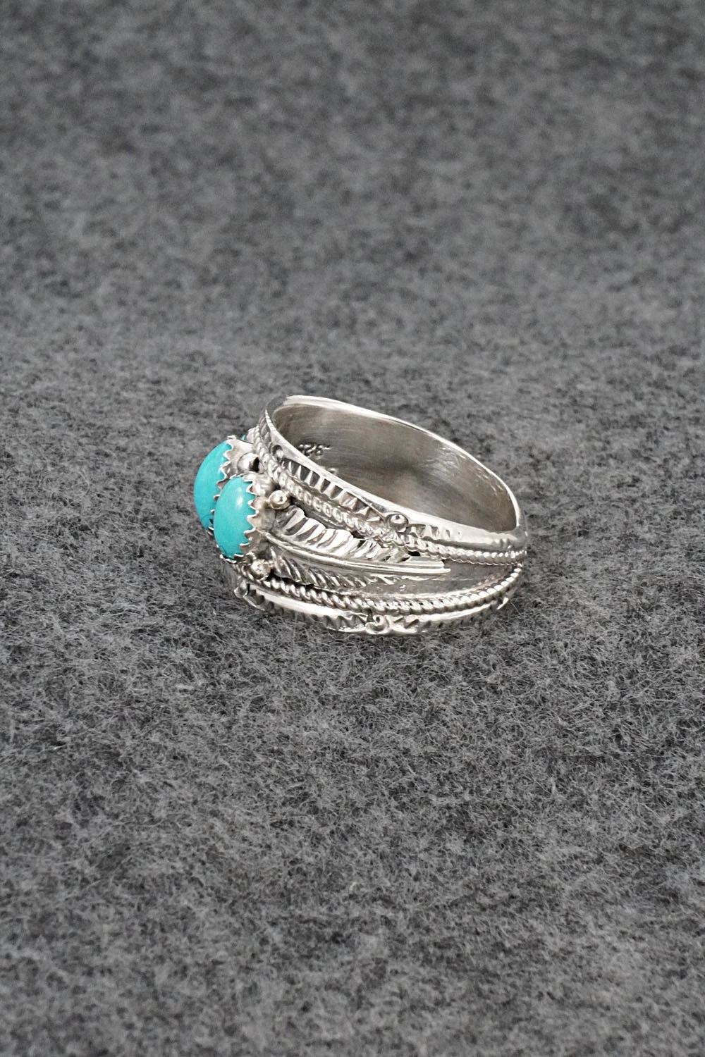 Turquoise & Sterling Silver Ring - Betty Begaye - Size 11