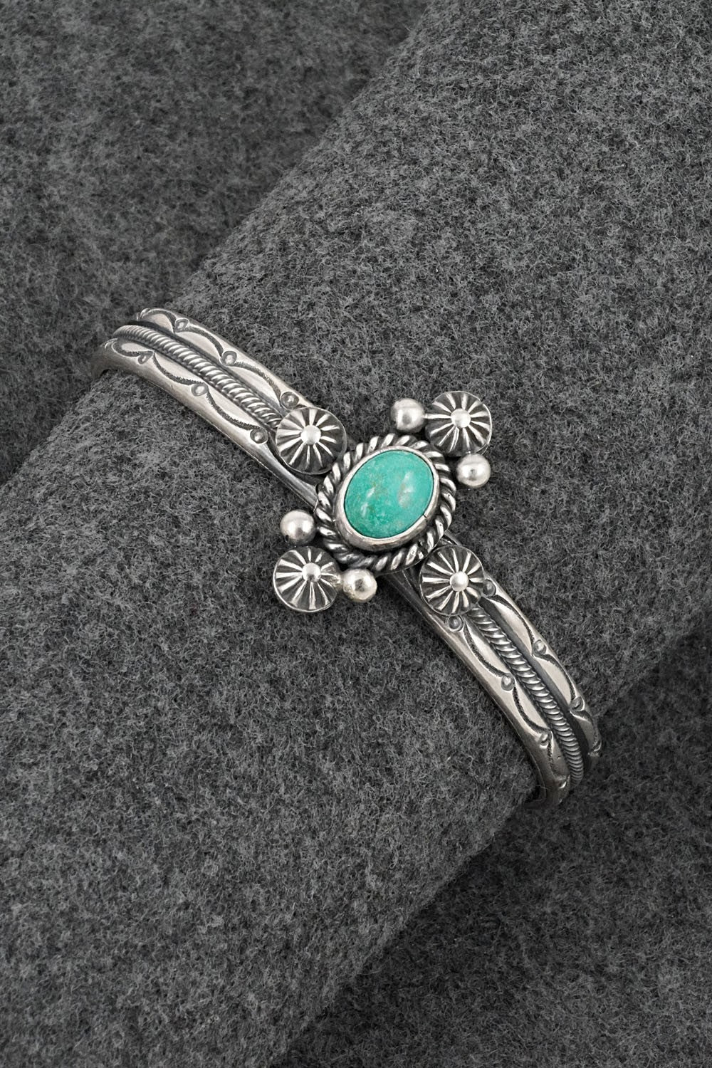 Turquoise & Sterling Silver Bracelet - Michael Calladitto