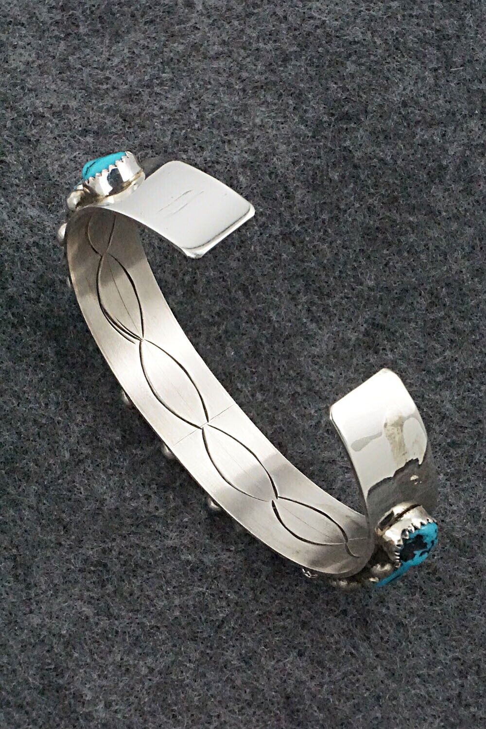 Turquoise & Sterling Silver Bracelet - Darlene Begay