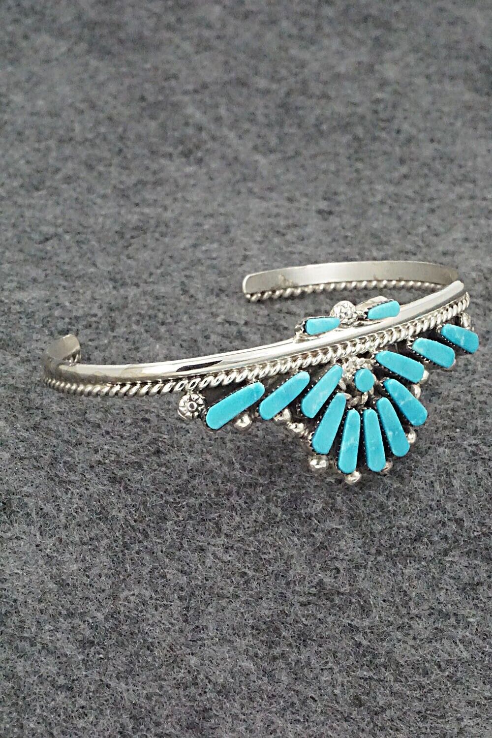 Turquoise & Sterling Silver Bracelet - Carlene Hattie