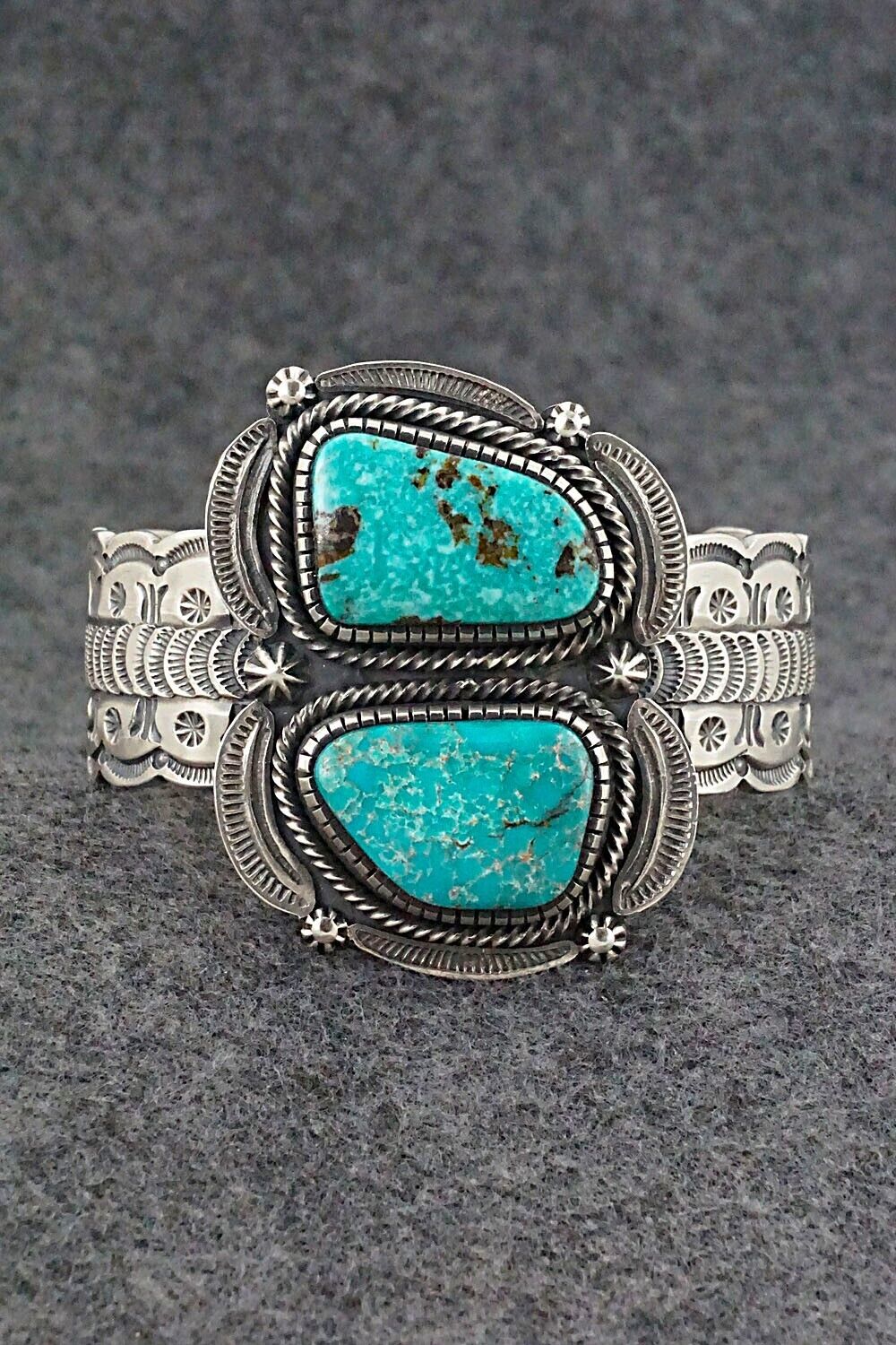 Turquoise & Sterling Silver Bracelet - Hank Vandever