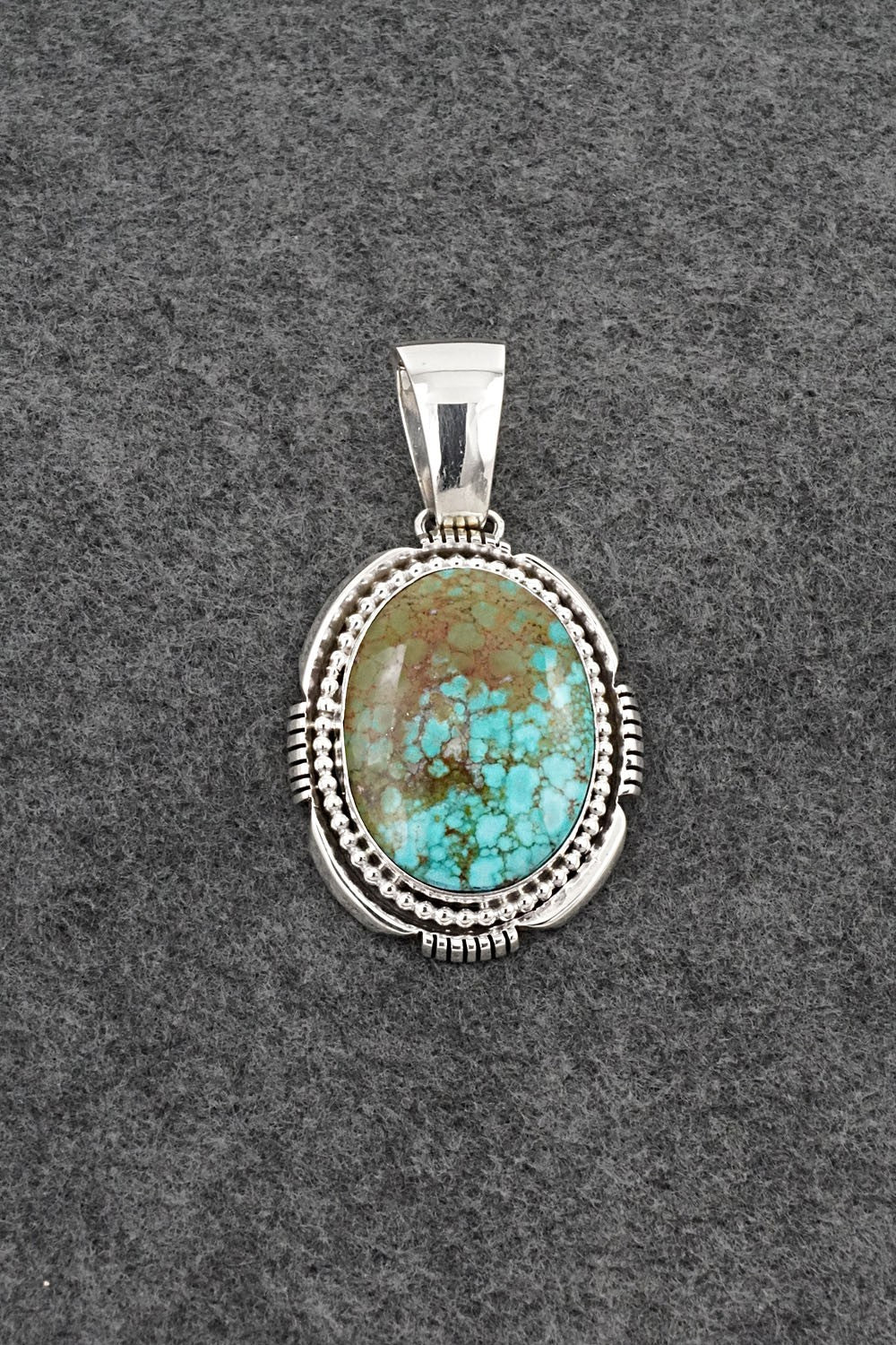 Turquoise & Sterling Silver Pendant - Paul Livingston