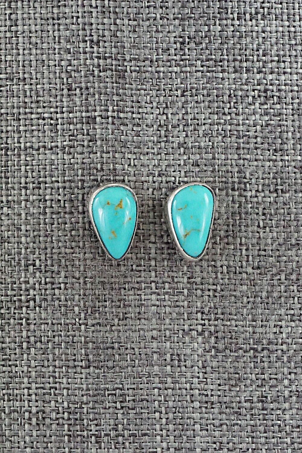 Turquoise & Sterling Silver Earrings - Marco Begaye