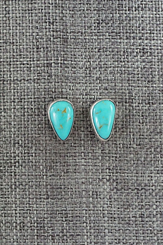 Turquoise & Sterling Silver Earrings - Marco Begaye