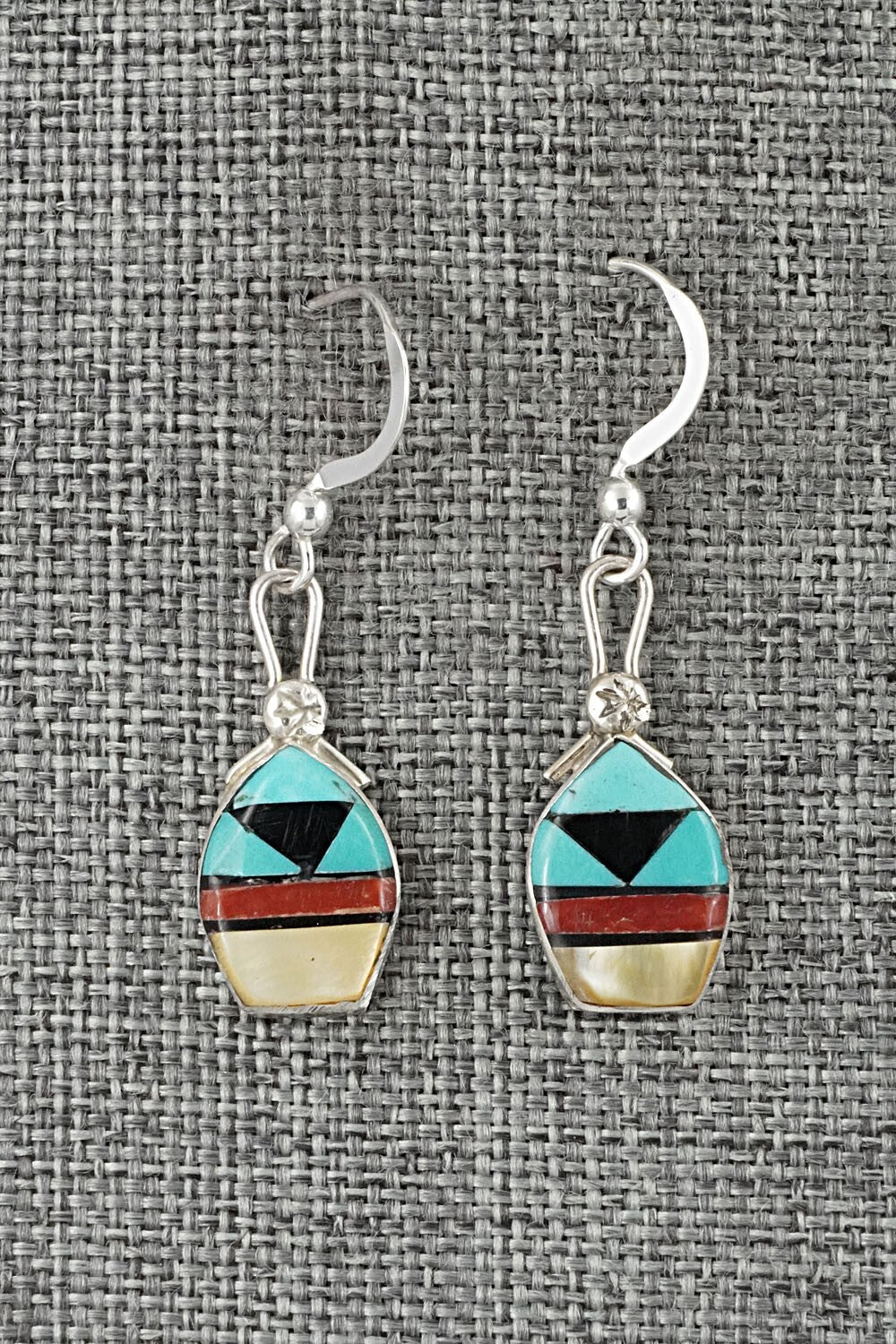 Multi-Stone Inlay & Sterling Silver Earrings - Ola Eriacho