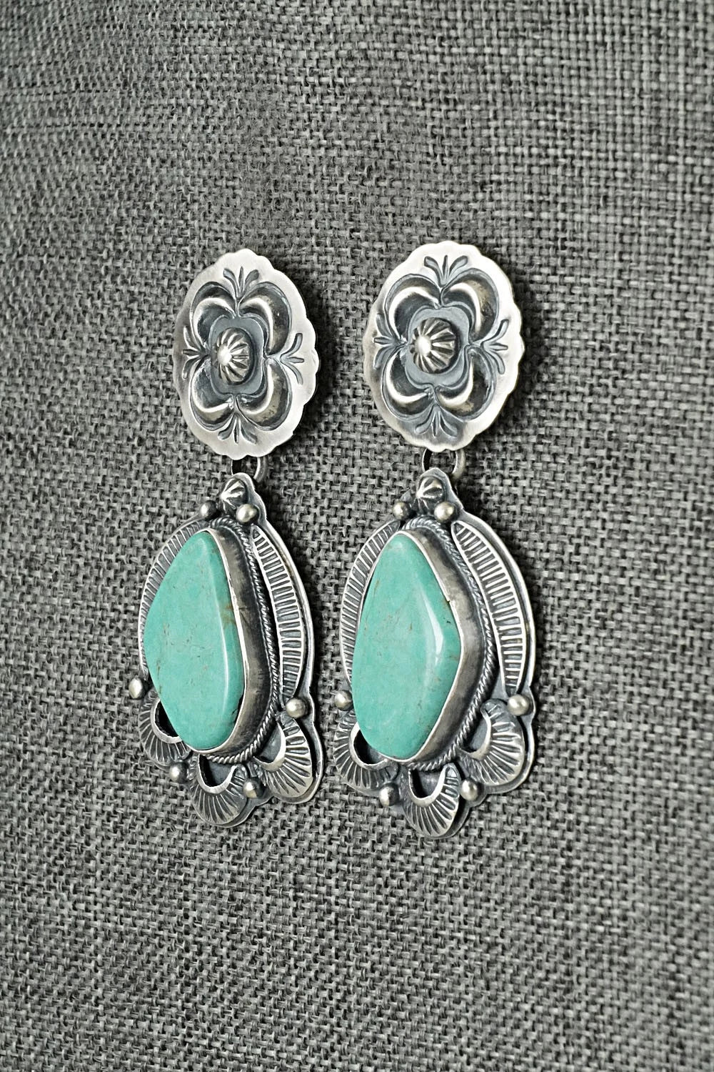 Turquoise & Sterling Silver Earrings - Randy Boyd