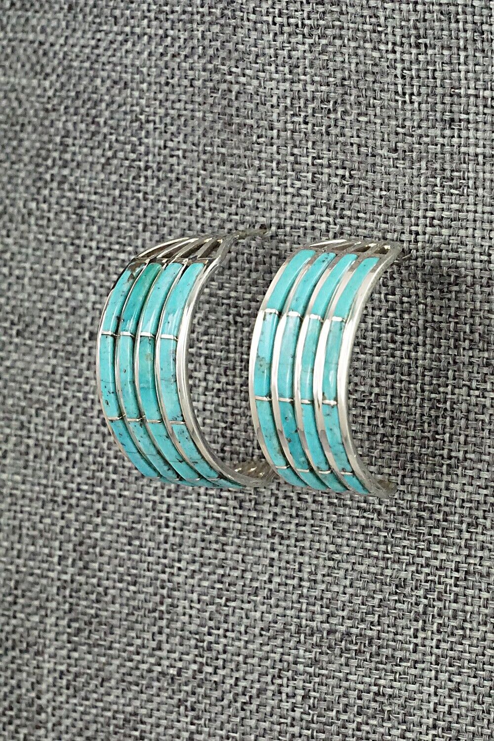 Turquoise & Sterling Silver Earrings - Andrew Enrico