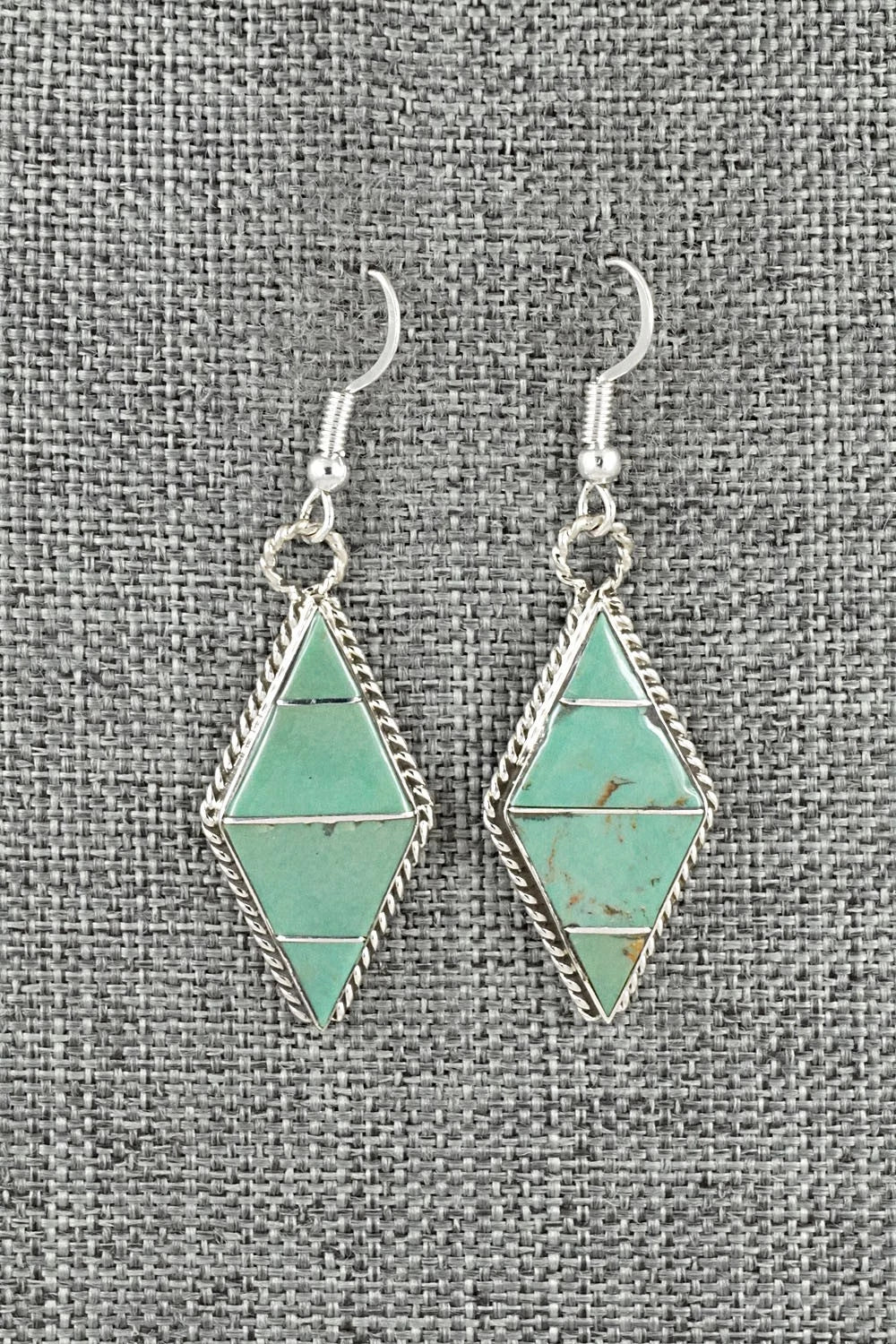 Turquoise & Sterling Silver Earrings - Andrew Enrico