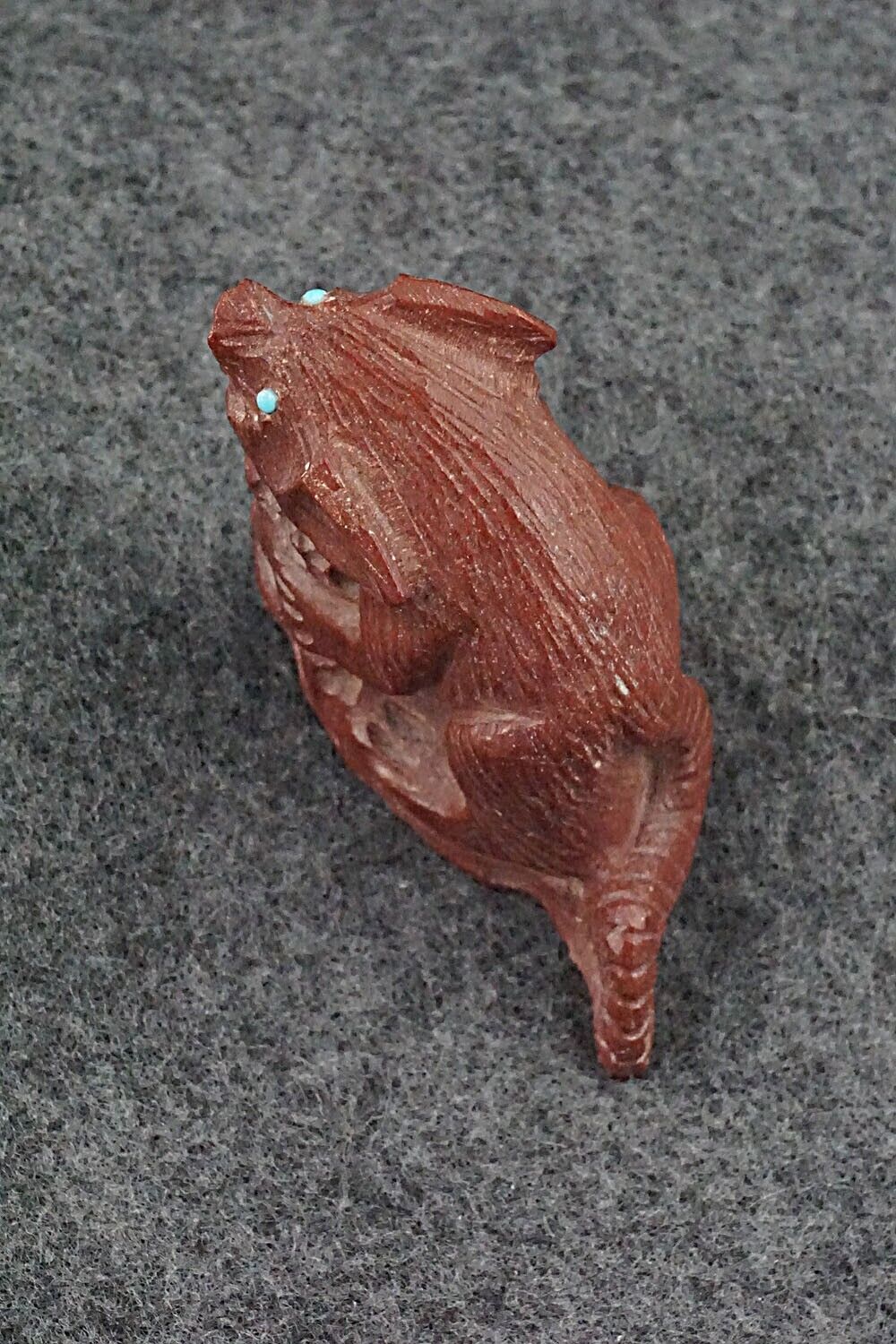 Rat with Cheese Zuni Fetish - Derrick Kaamasee