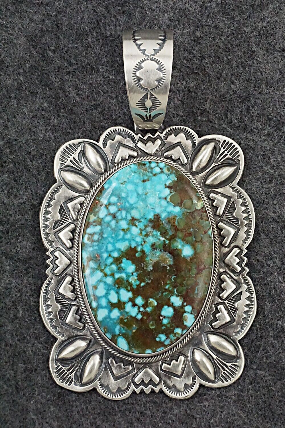 Turquoise & Sterling Silver Pendant - Randy Boyd