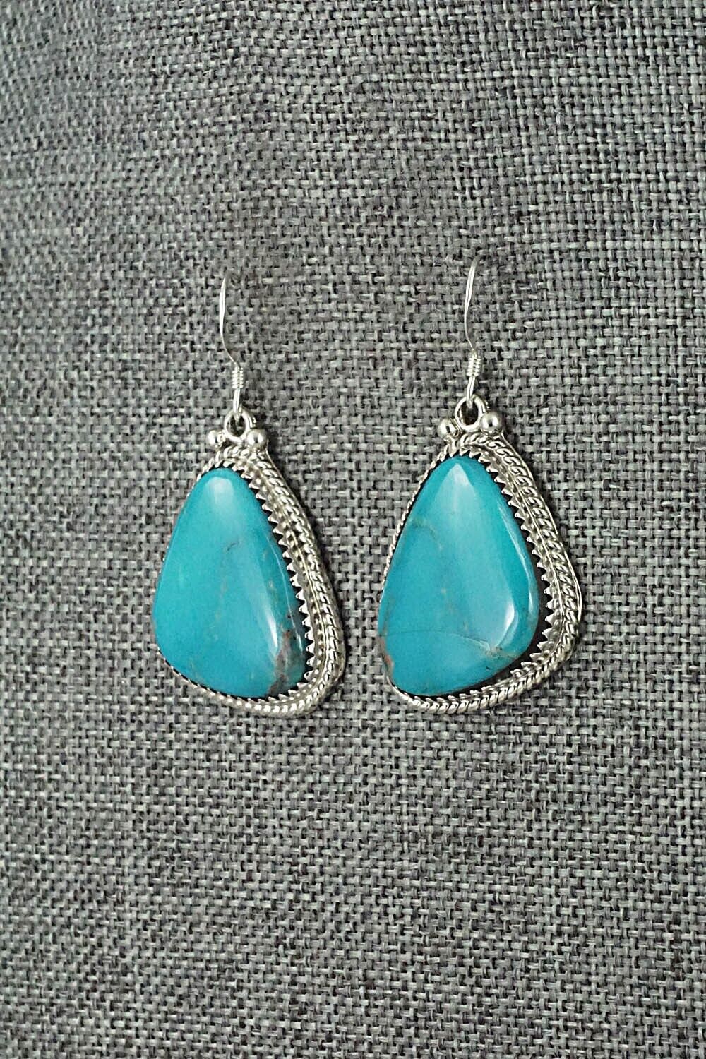 Turquoise & Sterling Silver Earrings - Sharon McCarthy