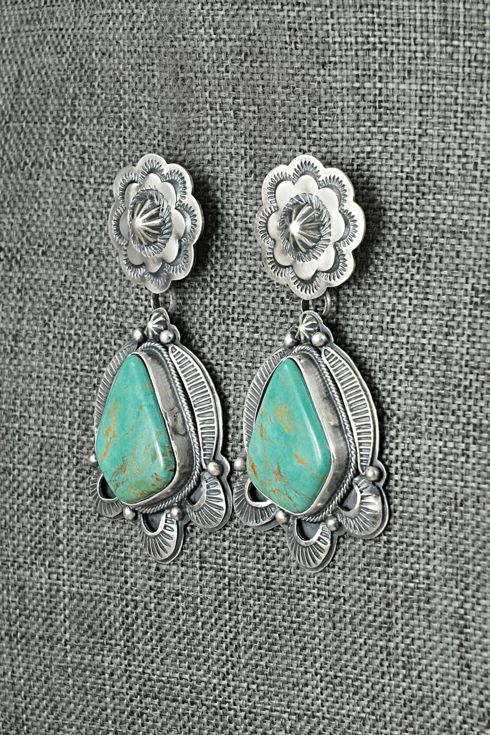 Turquoise & Sterling Silver Earrings - Randy Boyd