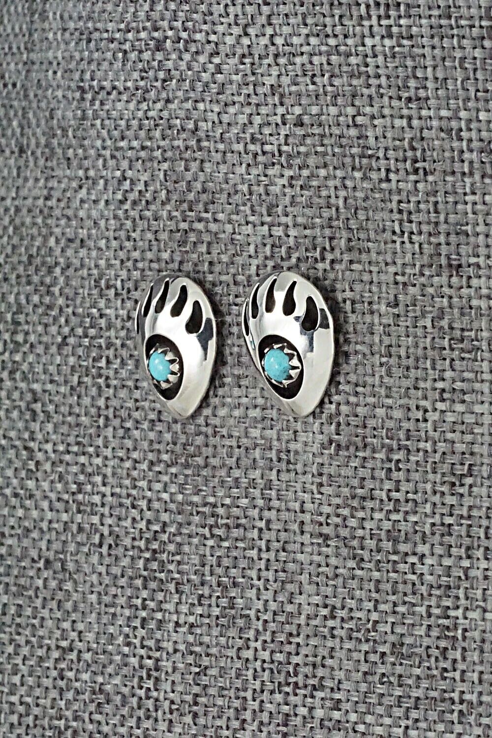 Turquoise & Sterling Silver Earrings - Leta Parker