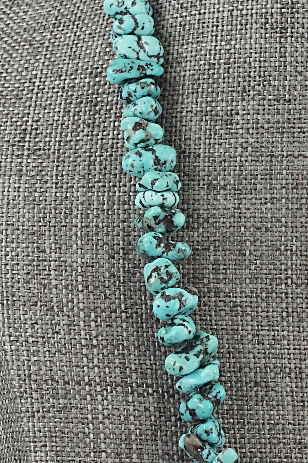Turquoise & Sterling Silver Necklace 21" - Louise Joe