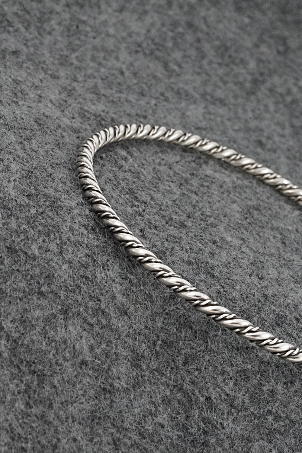 Sterling Silver Bangle Bracelet - Elaine Tahe