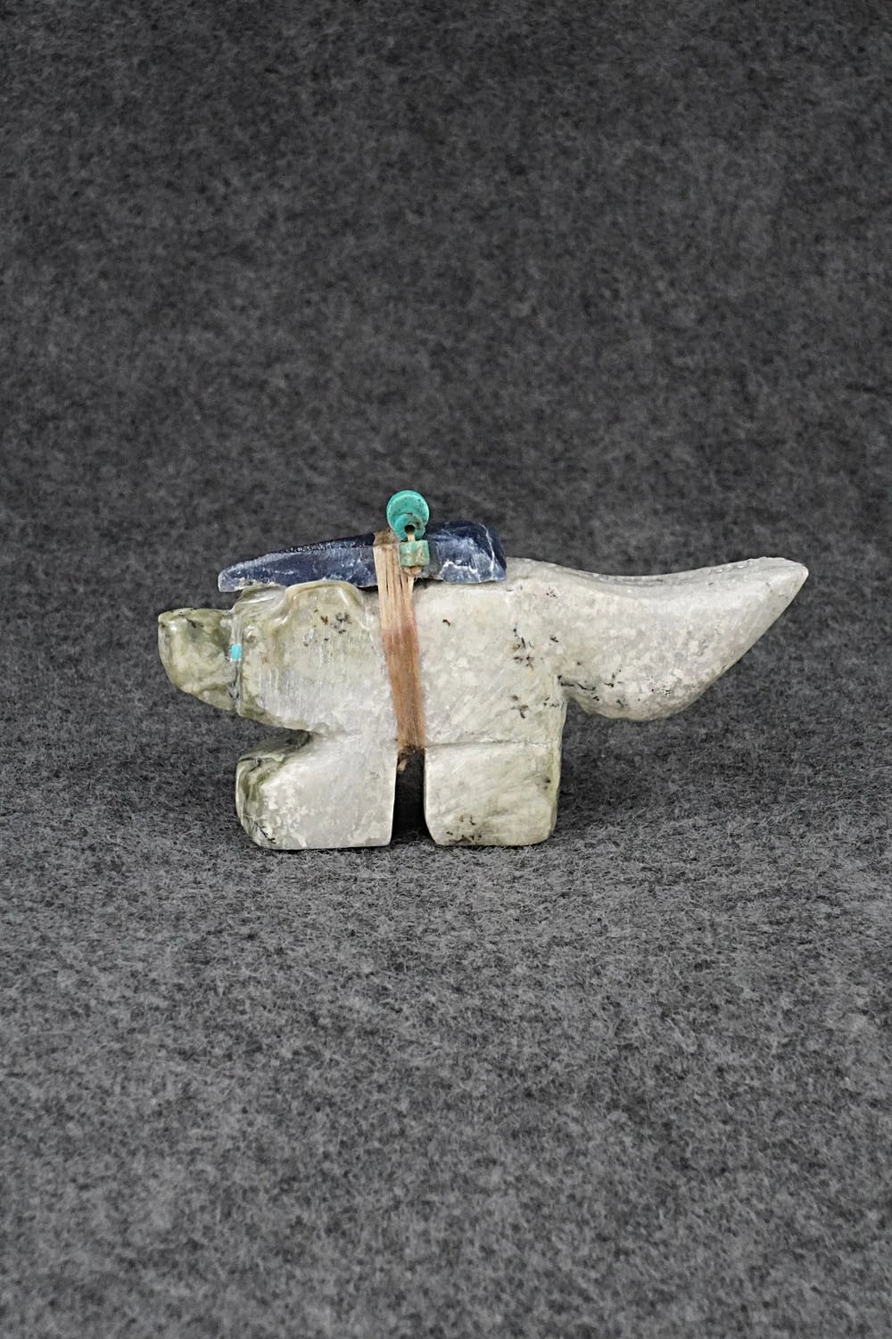 Wolf Zuni Fetish Carving - Danny Lonjose