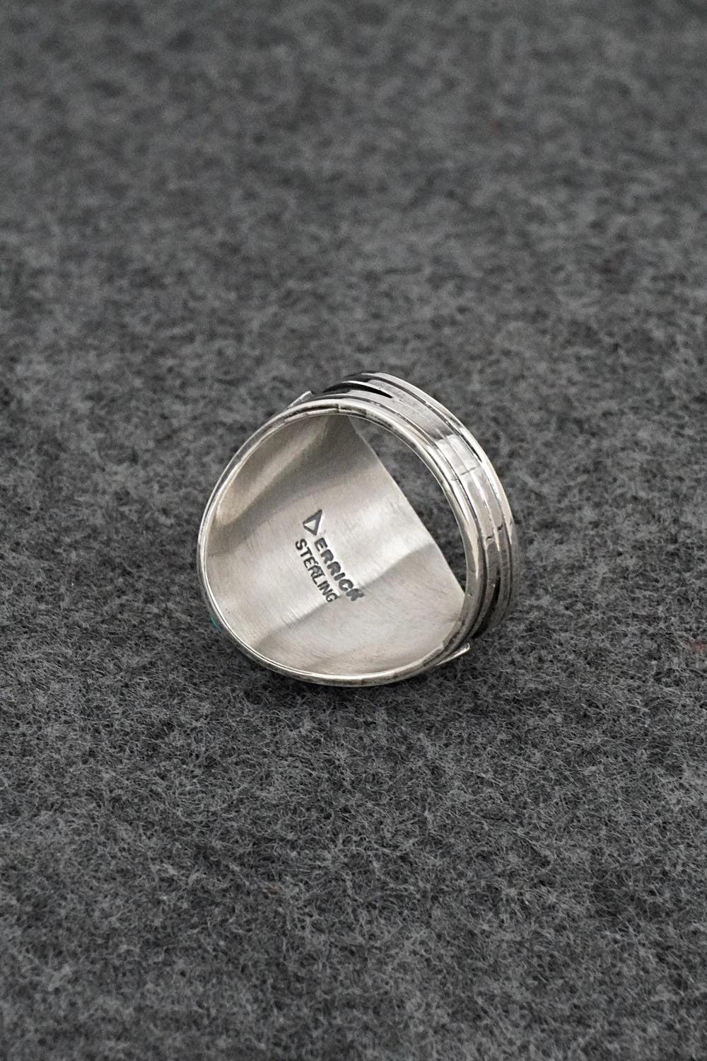 Turquoise & Sterling Silver Ring - Derrick Gordon - Size 9