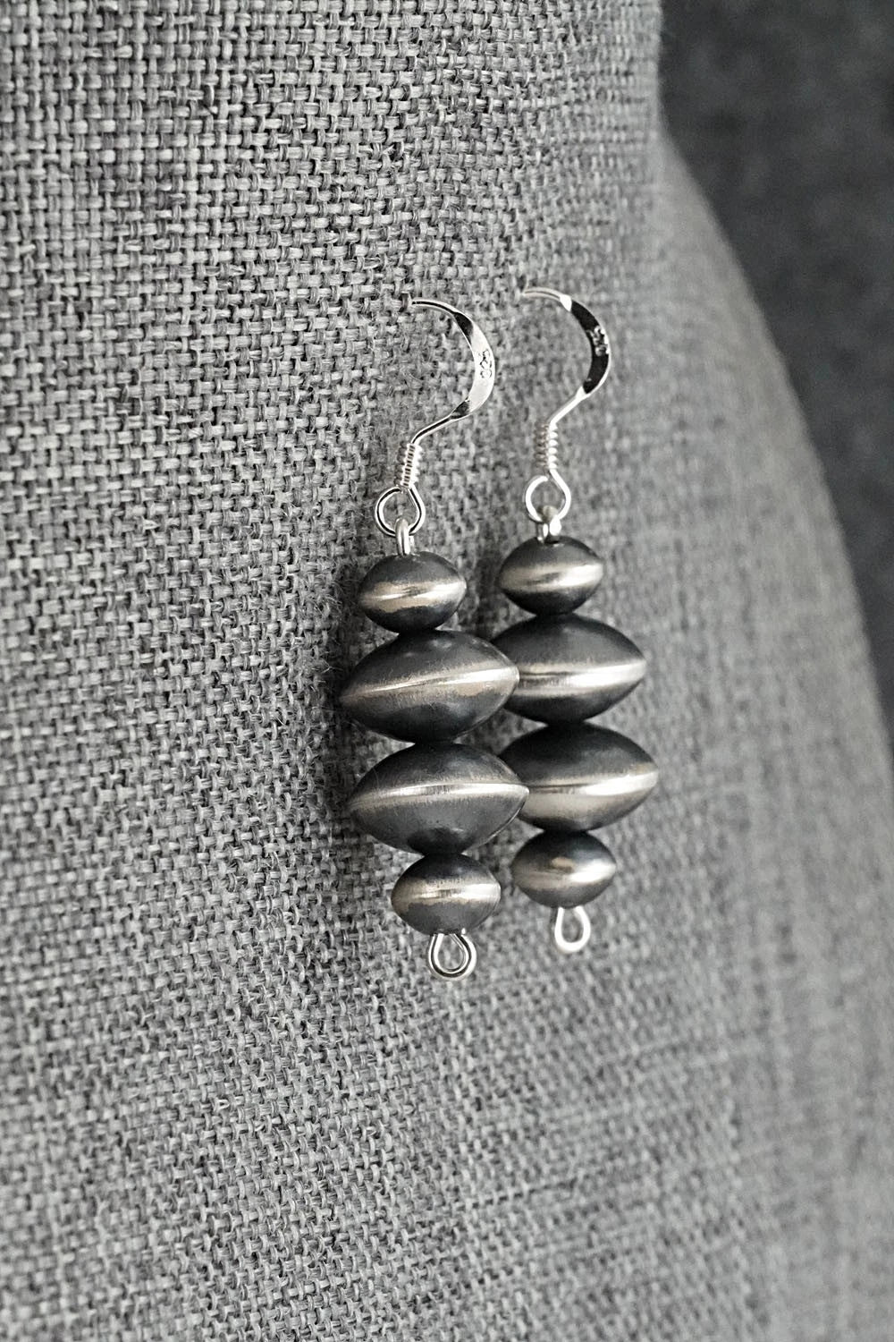Sterling Silver Navajo Pearl Earrings - Preston Haley