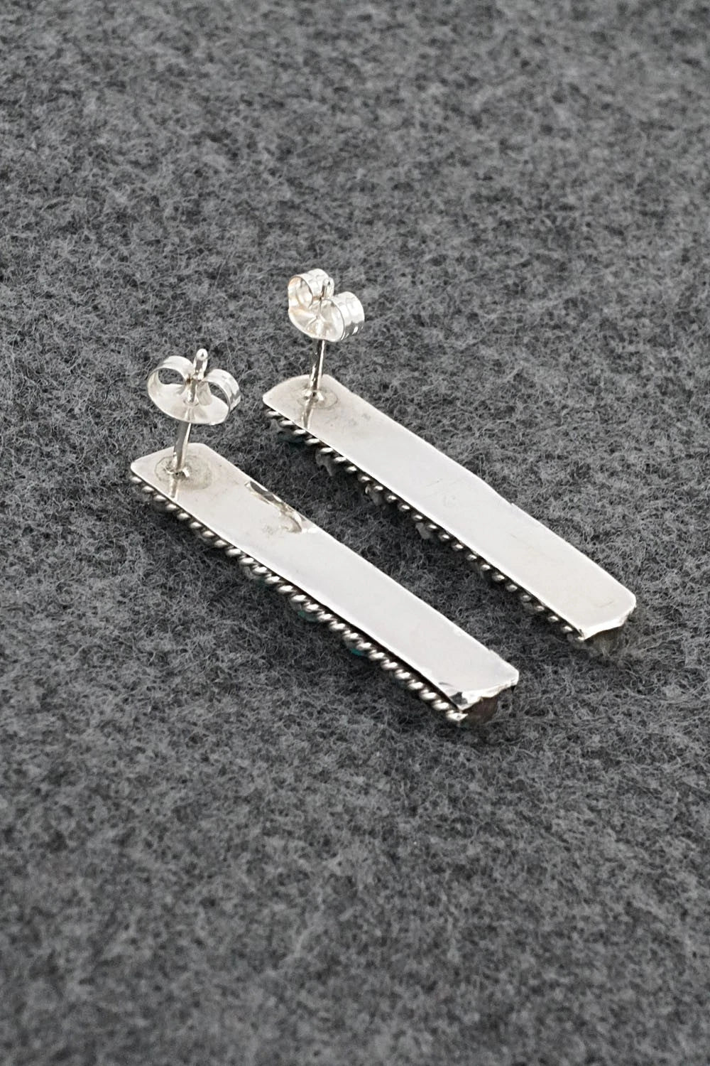 Turquoise & Sterling Silver Earrings - Dominic Duboise