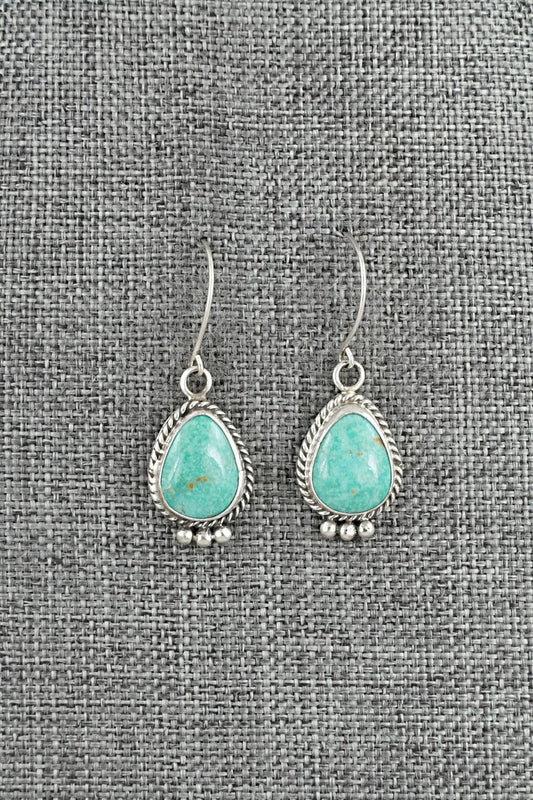 Turquoise & Sterling Silver Earrings - Rosemary Saunders