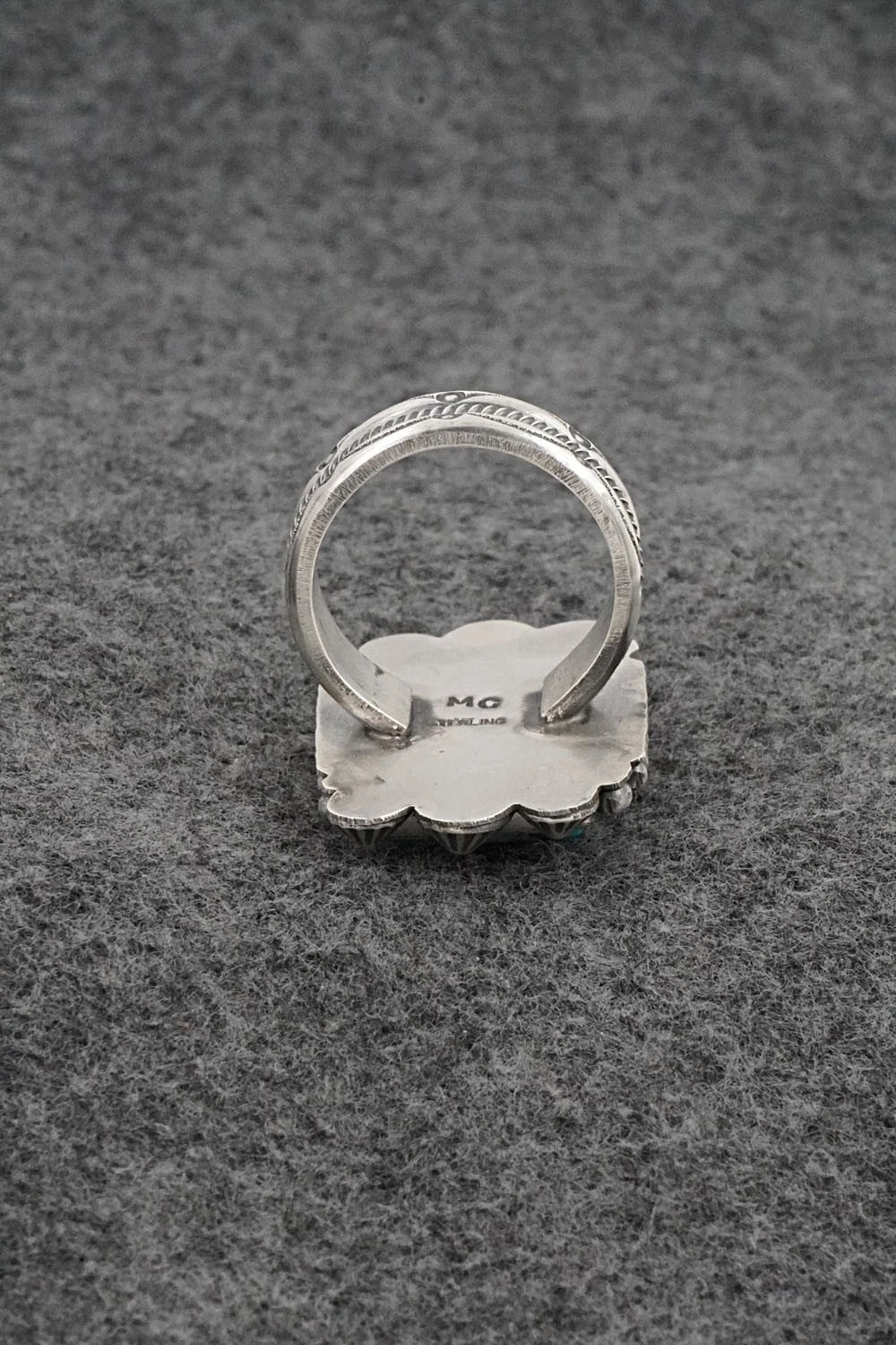 Turquoise & Sterling Silver Ring - Michael Calladitto - Size 10