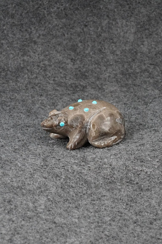 Frog Zuni Fetish Carving - Ronnie Lunasee