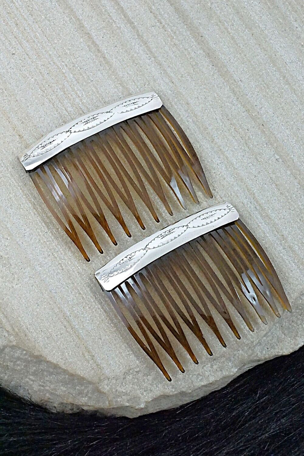 Sterling Silver Hair Combs - Randall Dalgai