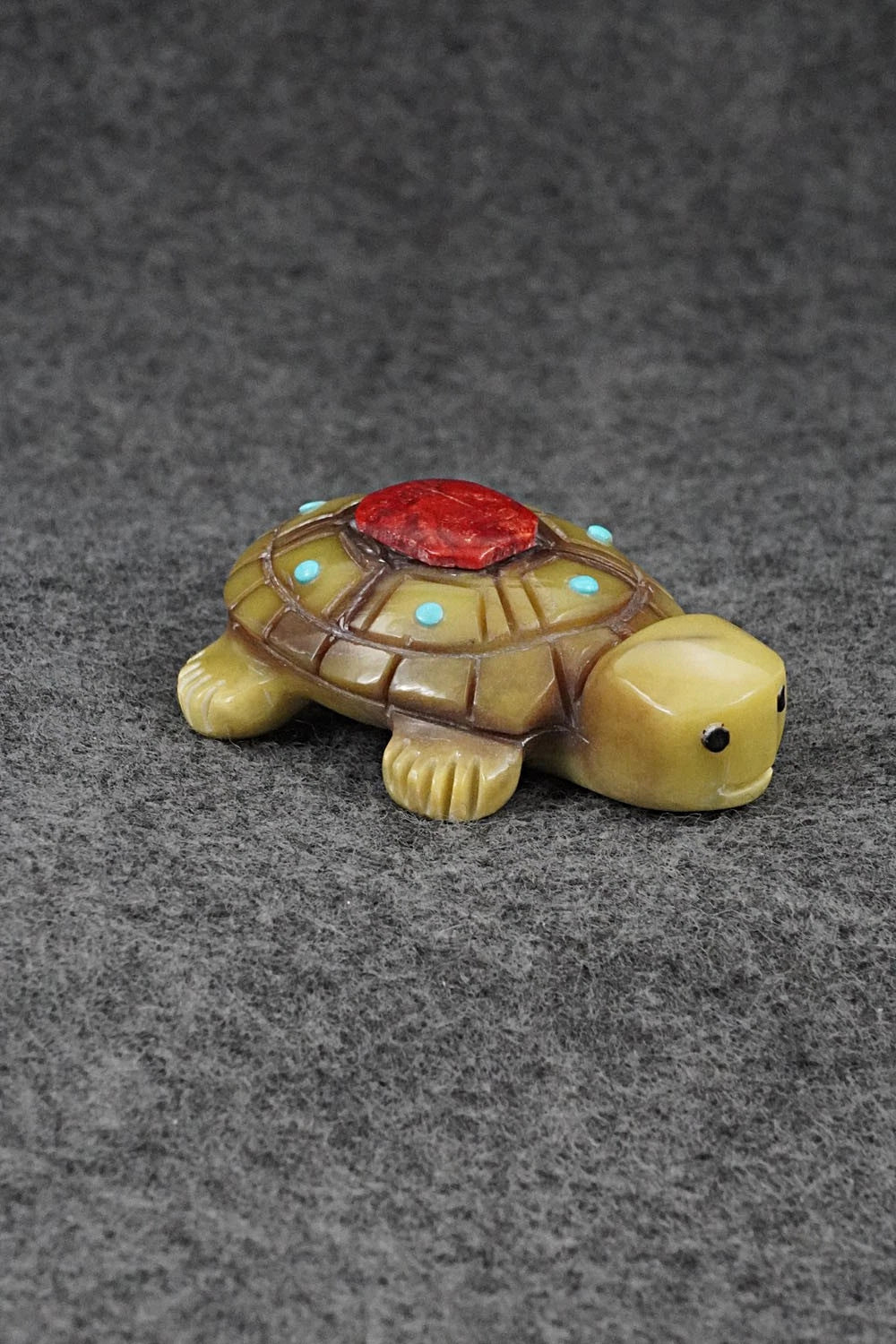 Turtle Zuni Fetish Carving - Reynold Lunasee