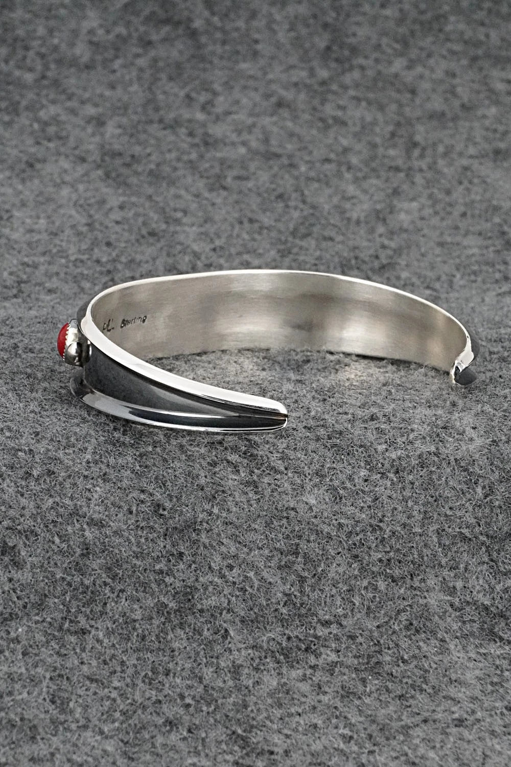 Turquoise, Coral & Sterling Silver Bracelet - Paul Largo