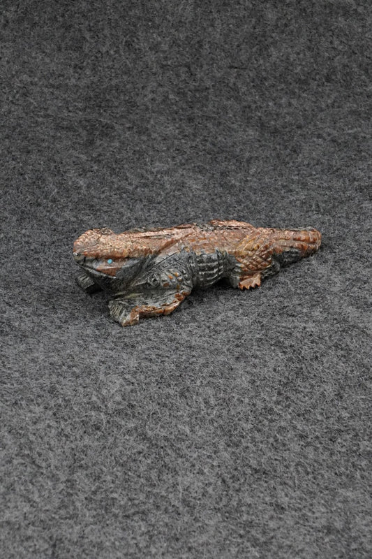 Horned Toad Zuni Fetish Carving - Tony Mackel