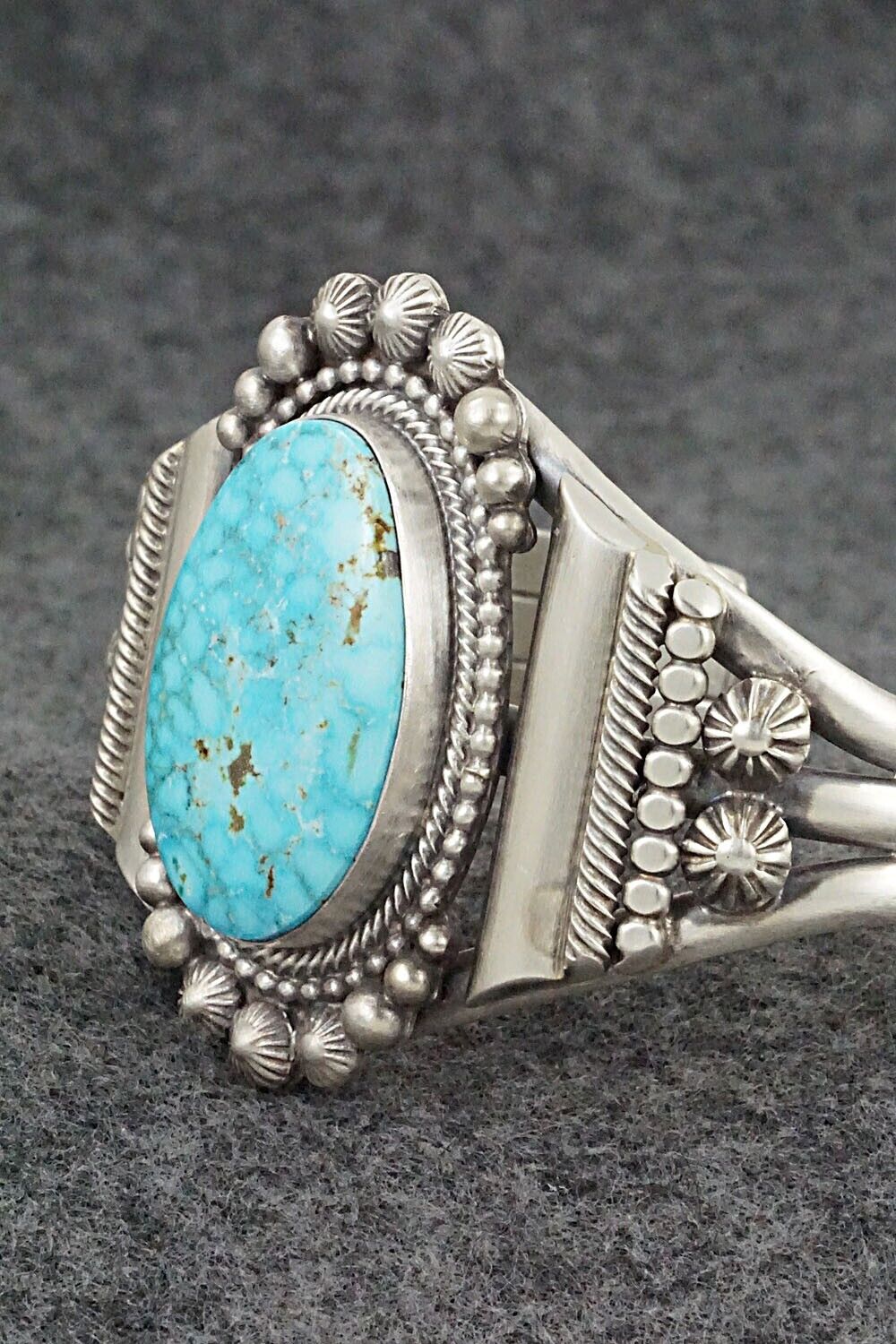 Turquoise & Sterling Silver Bracelet - Tom Lewis