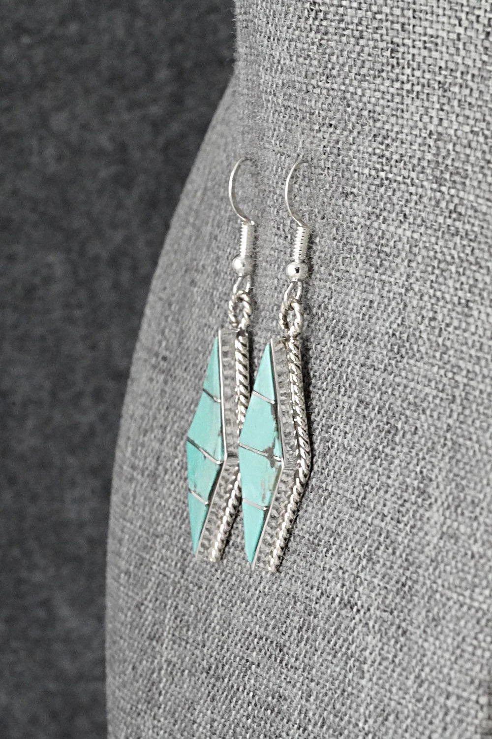 Turquoise & Sterling Silver Earrings - Andrew Enrico