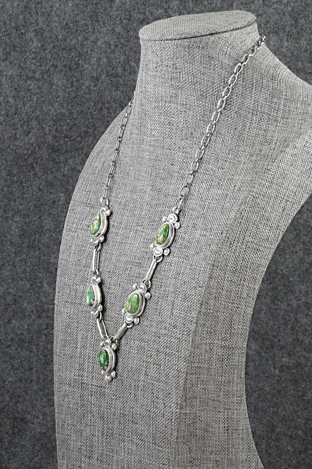 Turquoise & Sterling Silver Necklace - Derrick Gordon