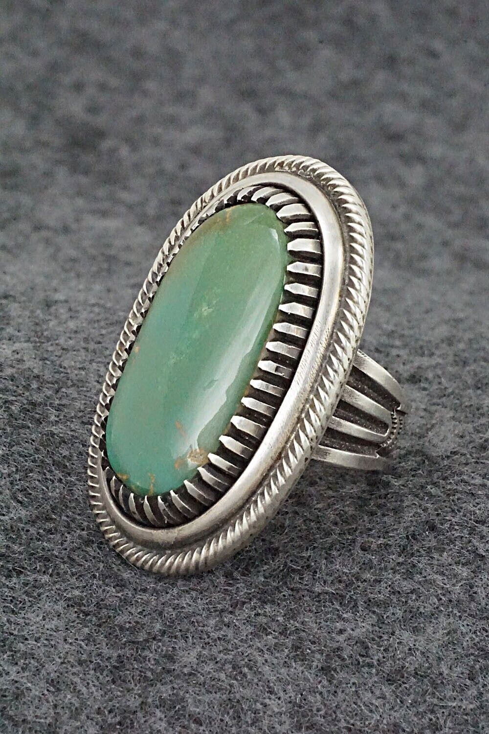 Turquoise & Sterling Silver Ring - Calvin Martinez - Size 7