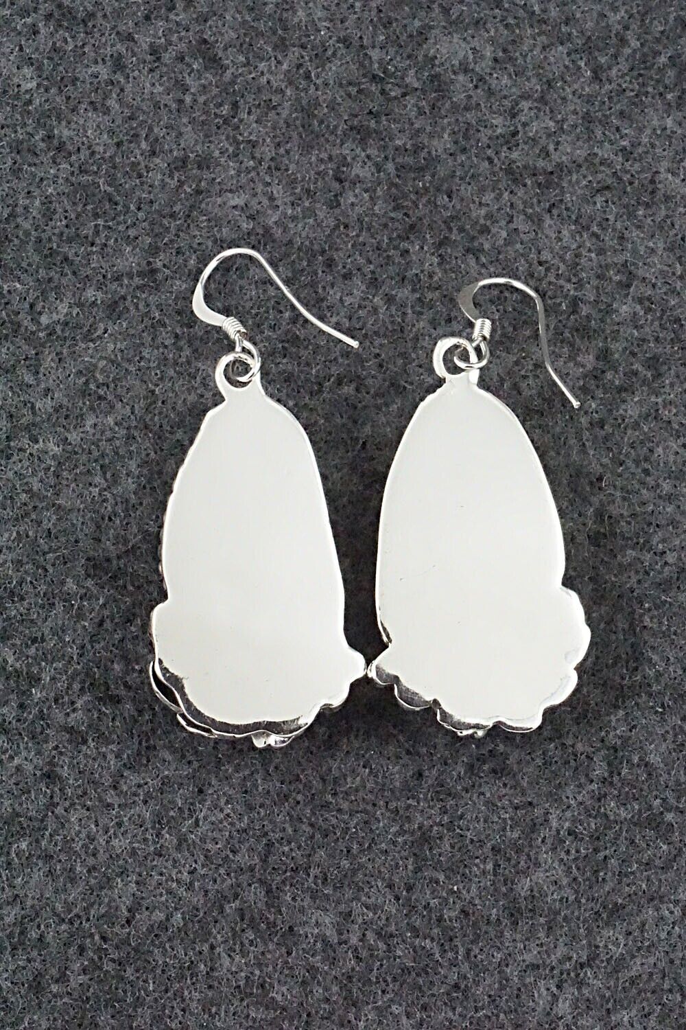 Spiny Oyster & Sterling Silver Earrings - Fannie Platero