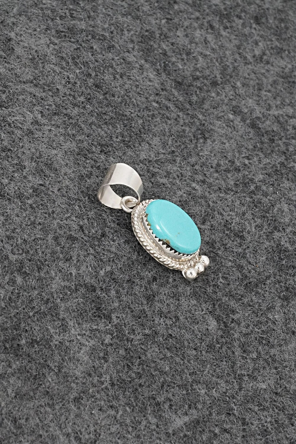 Turquoise & Sterling Silver Pendant - Byron Begay