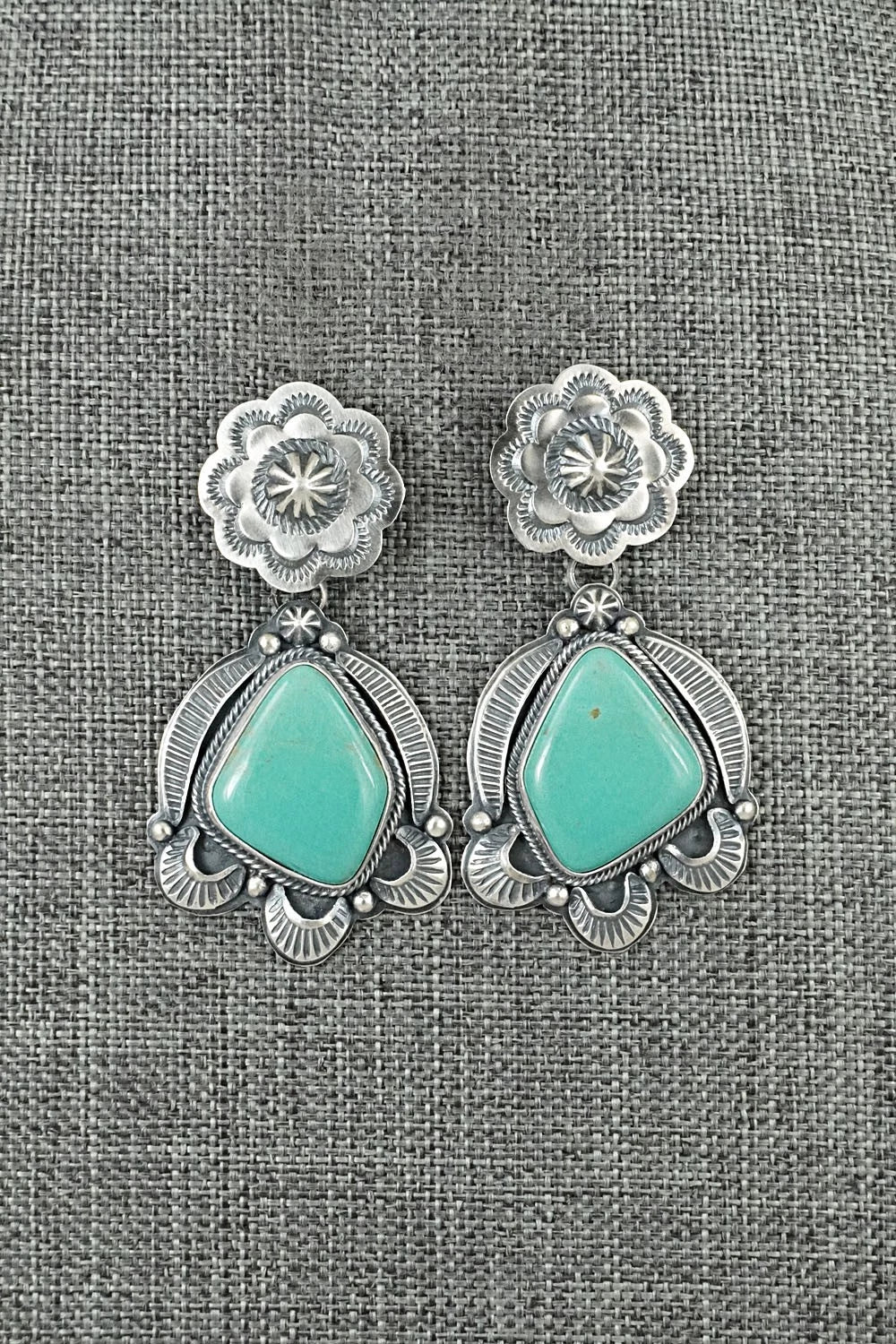 Turquoise & Sterling Silver Earrings - Randy Boyd