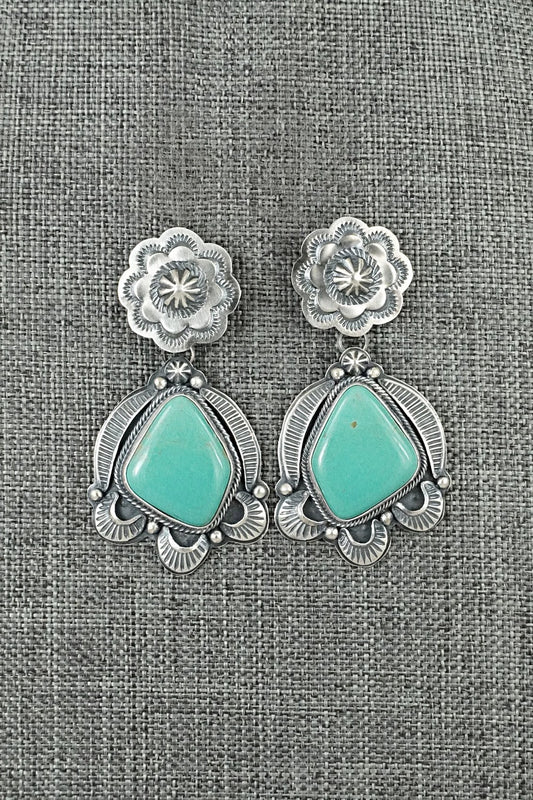 Turquoise & Sterling Silver Earrings - Randy Boyd
