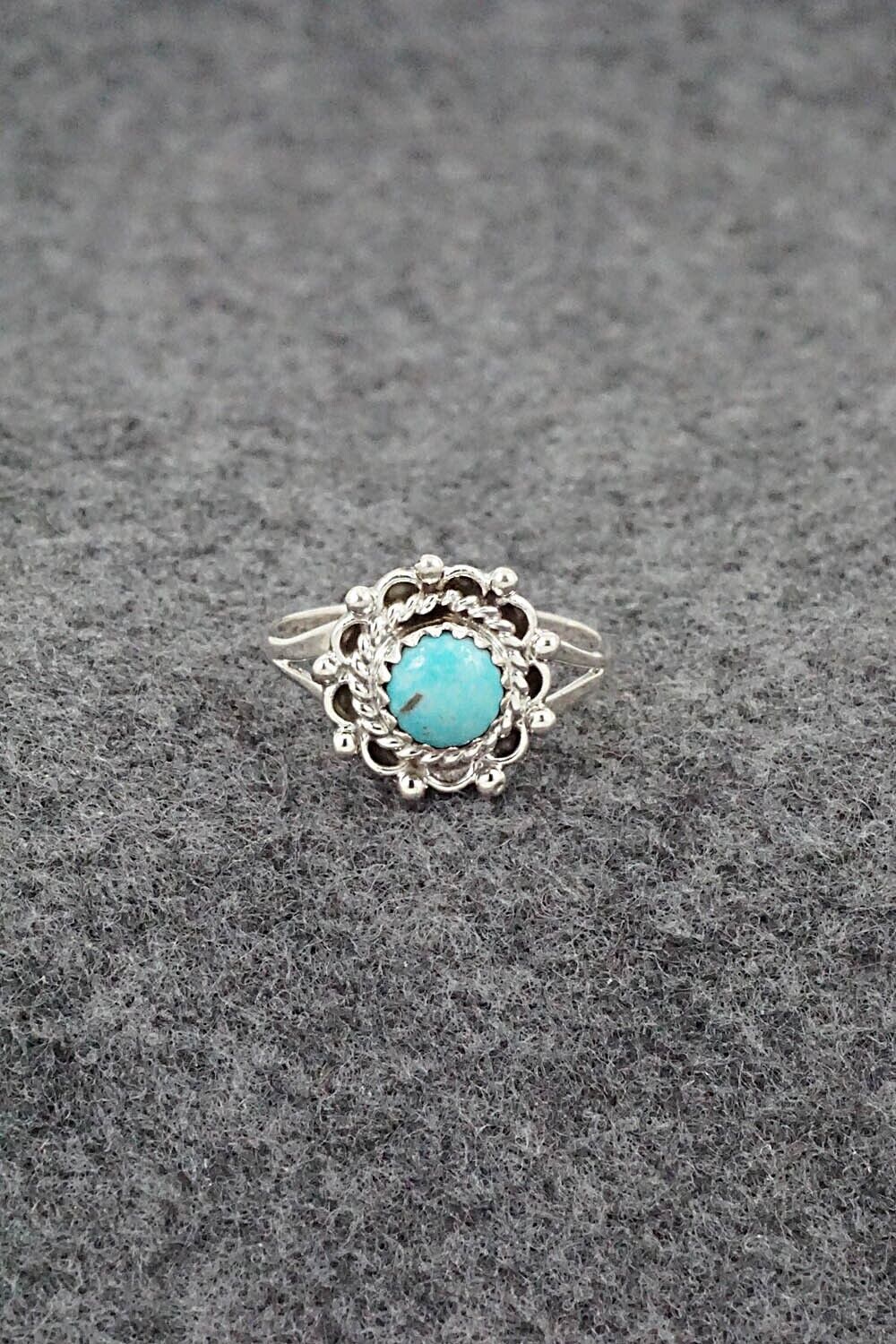 Turquoise & Sterling Silver Ring - Theresa Smith - Size 6